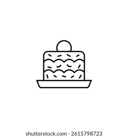 Pastry vector line icon icons design