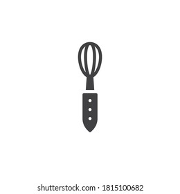 Pastry whisk vector icon. filled flat sign for mobile concept and web design. Egg beater mixer glyph icon. Symbol, logo illustration. Vector graphics