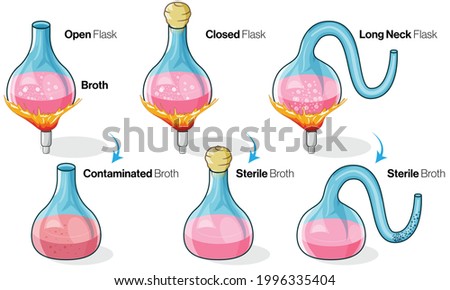 Pasture experiment of spontaneous generation illustration. 