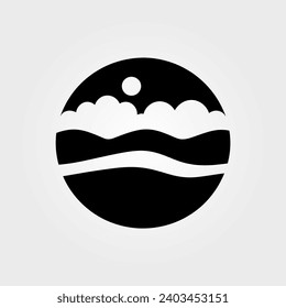 Pasture icon - Simple Vector Illustration