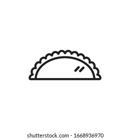 Pasty icon design isolated on white background. Vector illustration