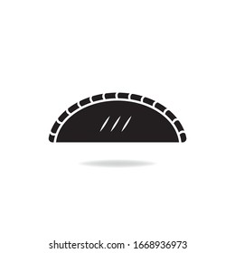 Pasty icon design isolated on white background. Vector illustration