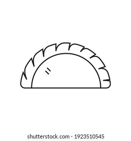 Pasty icon design isolated on white background