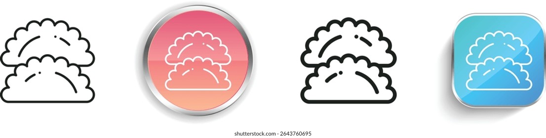 pasty icon. Thin Linear, Regular and Button Style Design Isolated On White Background