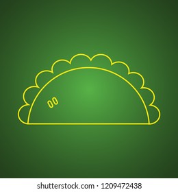 Pasty icon vector