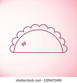 Pasty icon vector
