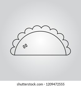 Pasty icon vector