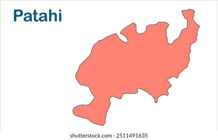 Mapa da subdivisão de Patahi, Distrito de East champaran, Estado de Bihar, República da Índia, Governo de Bihar, território indiano, Índia Oriental, política, aldeia, turismo