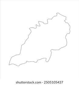 Patan map outline, Palamu District, Jharkhand state, Republic of India, Government of Jharkhand, Indian territory, Eastern India, politics, village, tourism