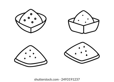 Patatas Bravas Line Art Elegant Spanish Tapas Hand Drawn Design