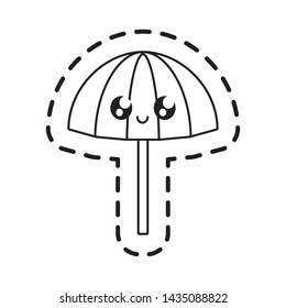 patch of beach umbrella open kawaii