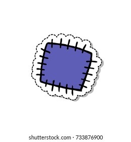 patch for clothes doodle icon