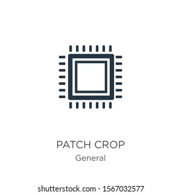 Patch crop icon vector. Trendy flat patch crop icon from general collection isolated on white background. Vector illustration can be used for web and mobile graphic design, logo, eps10