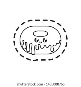 patch of delicious donut kawaii