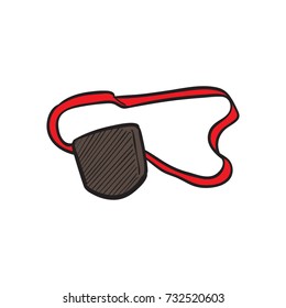 patch eye vector doodle