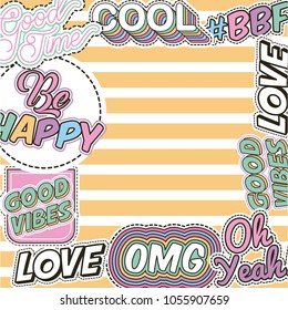 patch fashion denim