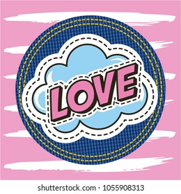patch fashion denim