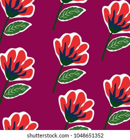 Patch flowers pattern