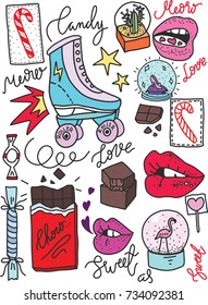 Patch girl lips chocolate