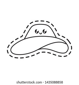 patch of hat female kawaii