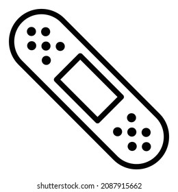 Patch Heal Flat Icon Isolated On White Background