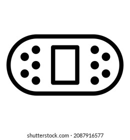 Patch Heal Flat Icon Isolated On White Background