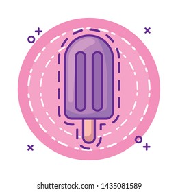 patch with ice cream in stick