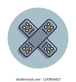 patch icon in badge style. One of web collection icon can be used for UI, UX