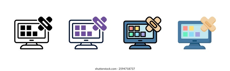 Patch Icon Element For Design