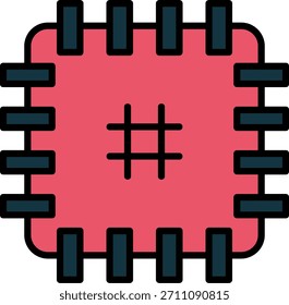 Signo de arte de símbolo de icono de parche