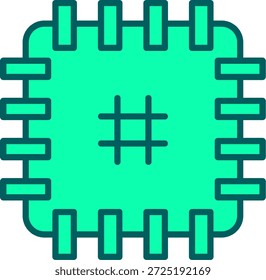 Signo de arte de símbolo de icono de parche