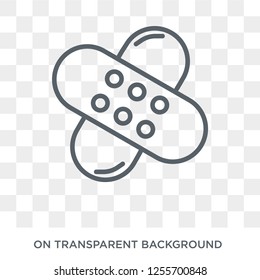 Patch icon. Trendy flat vector Patch icon on transparent background from Health and Medical collection. High quality filled Patch symbol use for web and mobile