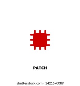 patch icon. patch vector design. sign design. red color