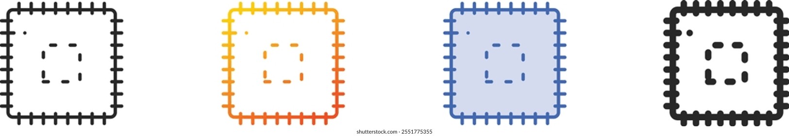 patch icon.Thin Linear, Gradient, Blue Stroke and bold Style Design Isolated On White Background