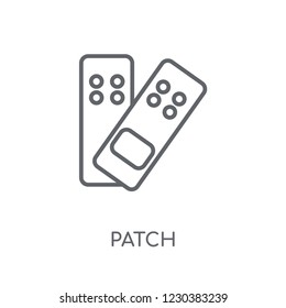 Patch linear icon. Modern outline Patch logo concept on white background from Health and Medical collection. Suitable for use on web apps, mobile apps and print media.
