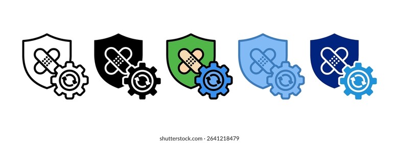 Patch Management Icon Element For Design