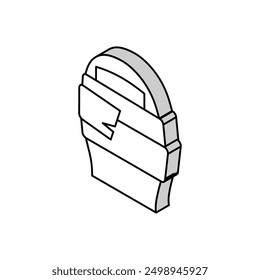 patch on toe isometric icon vector. patch on toe sign. isolated symbol illustration