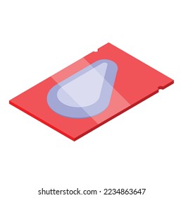 Patch package icon isometric vector. Eye gel. Care facial