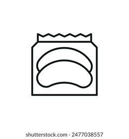 Patch Packaging Icon. Simple patch packaging icon for social media, app, and web design. Vector illustration.