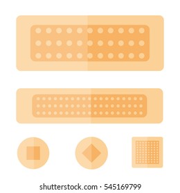 Patch plaster vector.