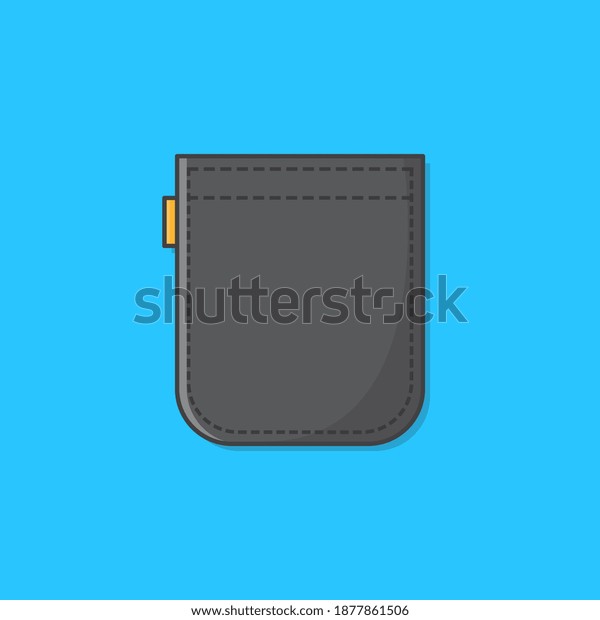 Patch Pocket Vector Icon Illustration Shirt Stock Vector (Royalty Free ...