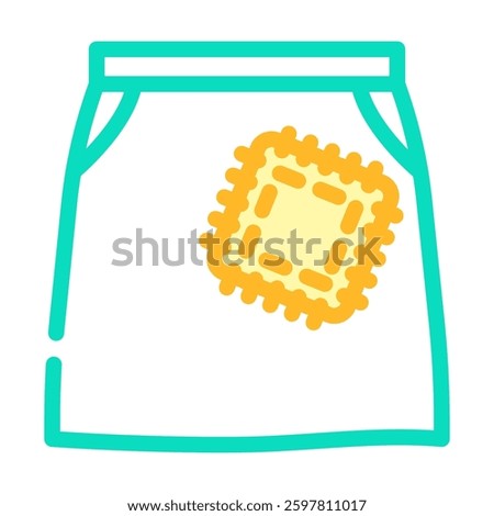 patch repair thrift driven fashion color icon vector. patch repair thrift driven fashion sign. isolated symbol illustration