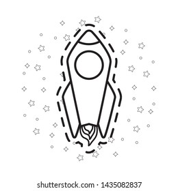 patch of rocket startup icon