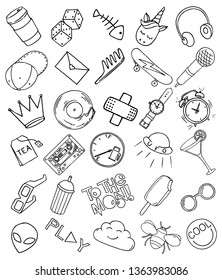 Patch set on white background. Vector illustration