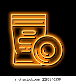 patch test skin neon light sign vector. patch test skin illustration