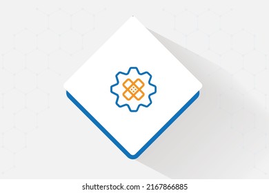 patch testing icon vector design