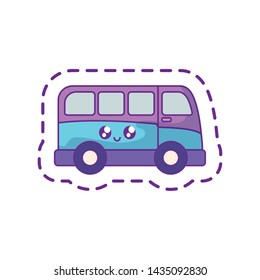 patch van vehicle transportation kawaii