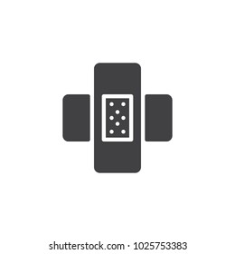 Patch vector icon. filled flat sign for mobile concept and web design. Sticky adhesive tape simple solid icon. Symbol, logo illustration. Pixel perfect vector graphics