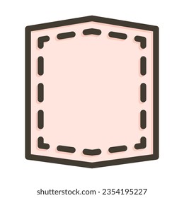 Patch Vector Thick Line Filled Colors Icon For Personal And Commercial Use.
