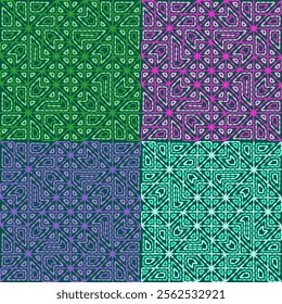 patch work needle quilt sewing abstract artwork seamless geometric pattern printed background fabric wallpaper hand drawn line stitch
